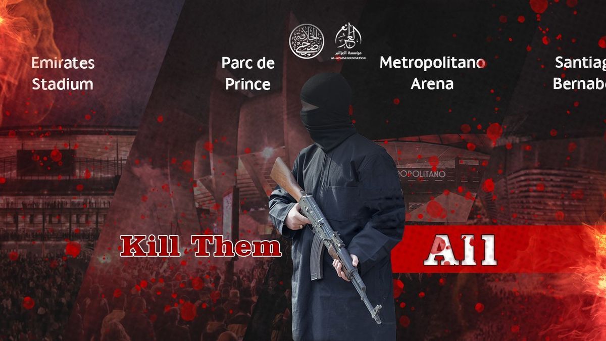 „Zabijte je všechny.“ Islámský stát hrozí teroristickým útokem na evropských fotbalových stadionech